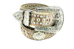 Western Wild Berry Conchos Rhinestone Belt
