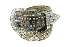 Western Six Shooter Conchos Rhinestone Belt