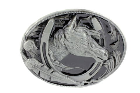 Western Horse Head Buckle Multiple Colors-647