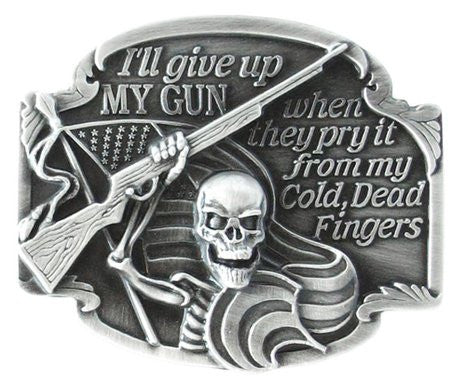 I Will Give Up My Gun Belt Buckle-1124