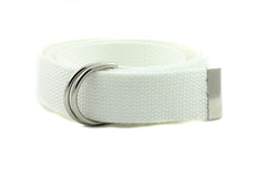 D Ring Canvas Webbed Cotton Belt for Adult and Kids 1.25"